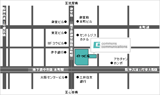 [map]大阪本社